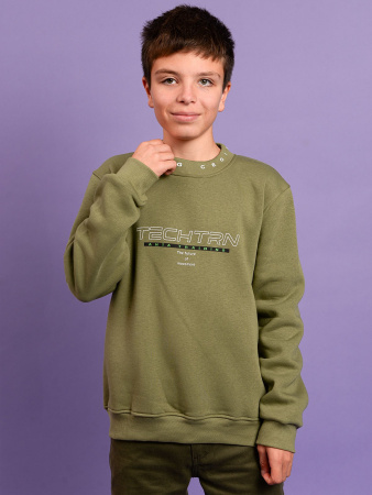 2140 Толстовка утепл. д/м (хаки размер 116)