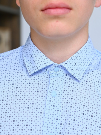 2587 Рубашка дл.р. д/м (светло-голубой 146)