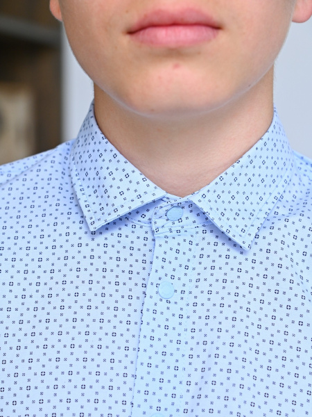 2587 Рубашка дл.р. д/м (светло-голубой 146)