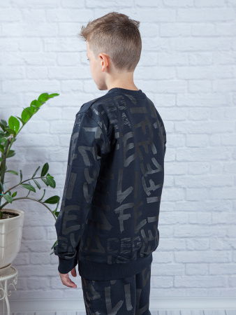 0938 Толстовка д/м (черный весь размерный ряд)