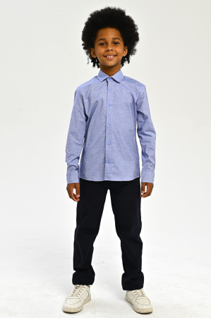 2671 Рубашка дл.р. д/м (ярко-голубой весь размерный ряд)