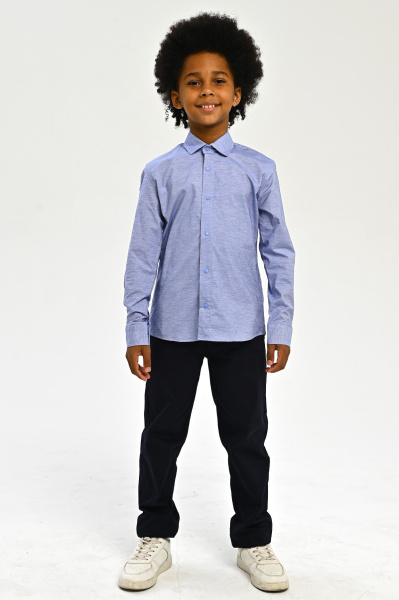 2671 Рубашка дл.р. д/м (ярко-голубой весь размерный ряд)