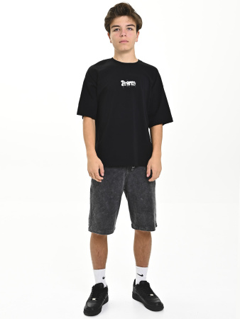 4583 Футболка д/м (черный весь размерный ряд)