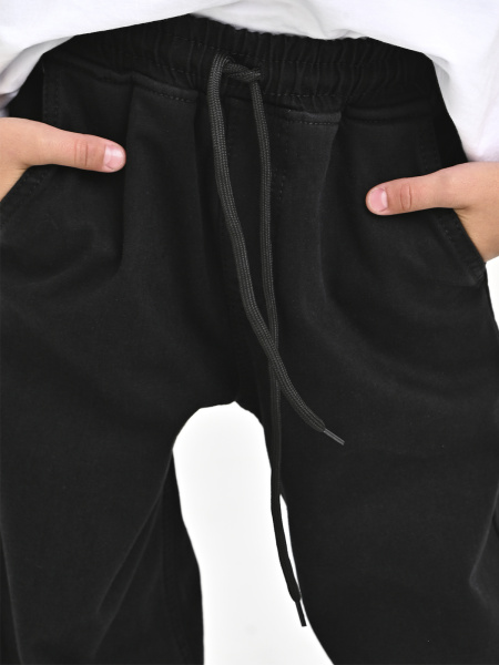 30901 Джинсы утепленные д/м (черный весь размерный ряд)