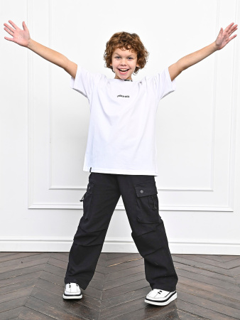 24205KG Брюки карго уни. (черный весь размерный ряд)