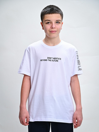 2057 Футболка д/м (белый весь размерный ряд)