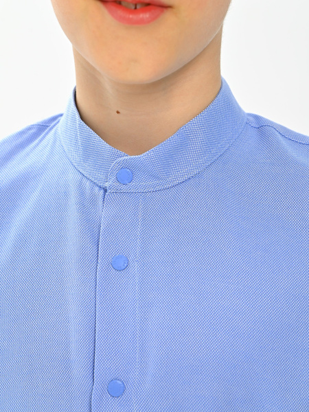 4023 Рубашка дл.р. д/м (батал) (ярко-голубой весь размерный ряд)