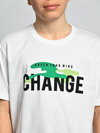 2071 Футболка д/м (белый весь размерный ряд)