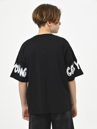 4526 Футболка д/м (черный весь размерный ряд)