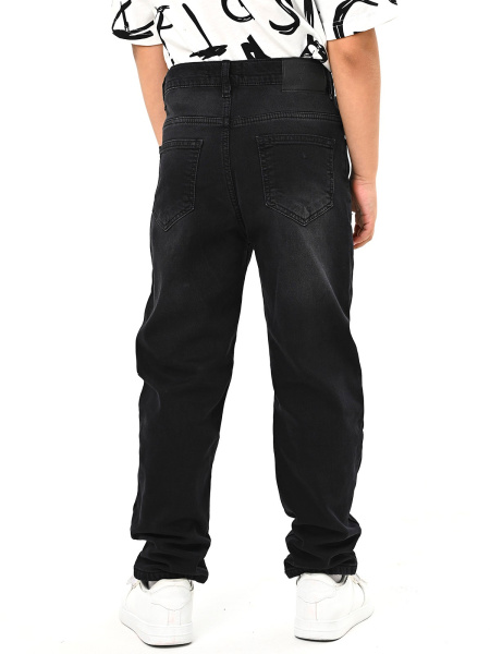 2-1144 Джинсы утепл. д/м (черный весь размерный ряд)