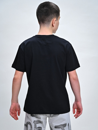 2052 Футболка д/м (черный весь размерный ряд)
