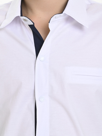 4979 Рубашка дл.р. д/м (белый весь размерный ряд)