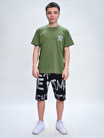 2308 Футболка д/м (хаки весь размерный ряд)