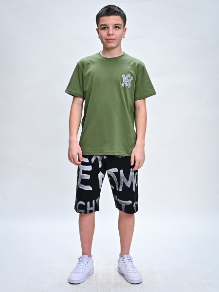 2308 Футболка д/м (хаки весь размерный ряд)