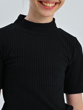 GU-002_KG Блузка к.р. (черный весь размерный ряд)