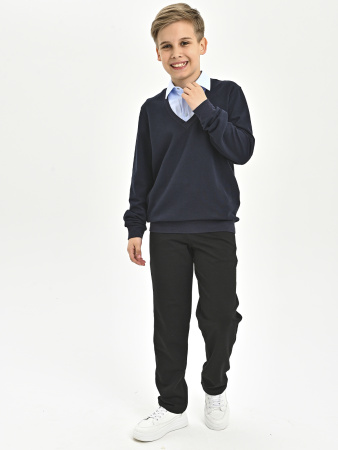 5005 Джемпер/обманка д/м (темно-синий,голубой 134)