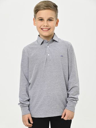 4264 Поло дл.р. д/м (серый весь размерный ряд)