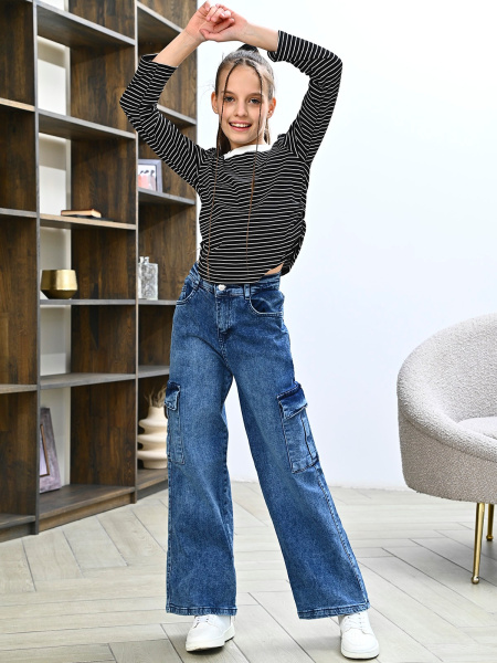 20683 Джинсы д/д (синий весь размерный ряд)