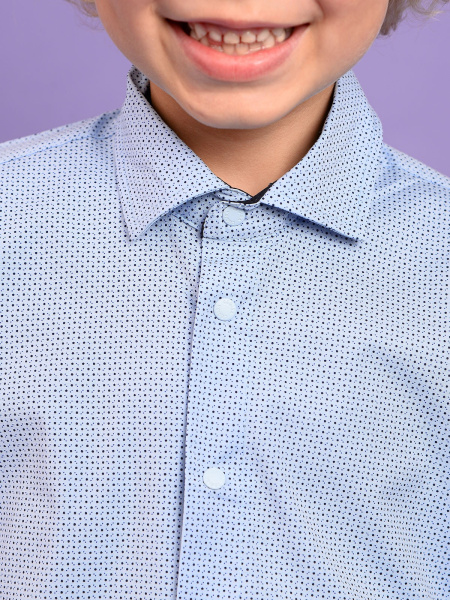 2092 Рубашка д/м (голубой размер 122)