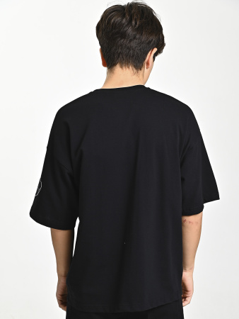 4639 Футболка д/м (черный весь размерный ряд)