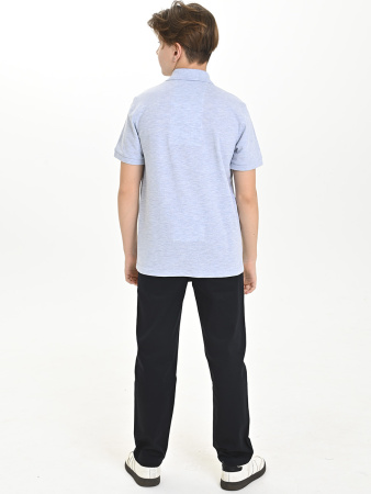 4803 Рубашка трик.(батал) к.р. д/м (серый меланж весь размерный ряд)