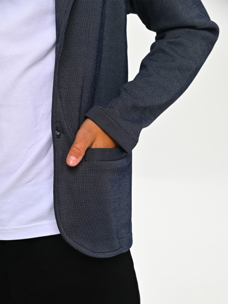 2633 Пиджак д/м (2633-т.син/серый-164)