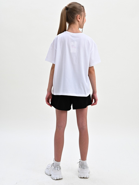 10457 Футболка д/д (белый размер 122)