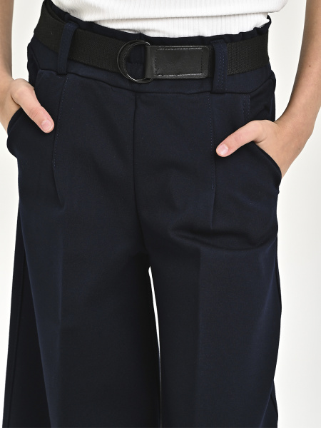 1106KG Брюки палаццо утепл. д/д (темно-синий размер 36(134))