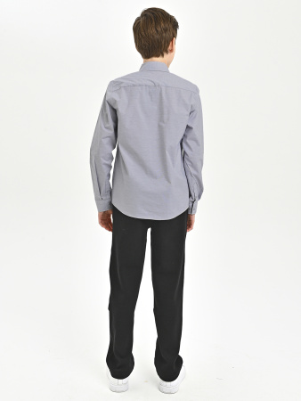 4969 Рубашка дл.р. д/м (темно-серый весь размерный ряд)