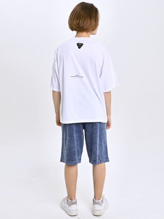 5443 Футболка оверсайз д/м (белый весь размерный ряд)