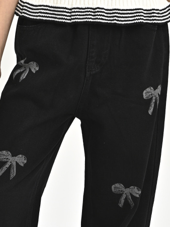 J2550-Ch Джинсы д/д (черный весь размерный ряд)