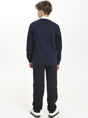 4816 Рубашка трик.(батал) дл.р. д/м (темно-синий,белый весь размерный ряд)