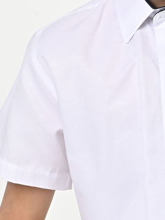 4914 Рубашка (батал) к.р. д/м (белый весь размерный ряд)