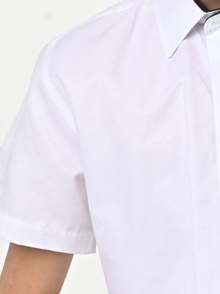 4914 Рубашка (батал) к.р. д/м (белый весь размерный ряд)