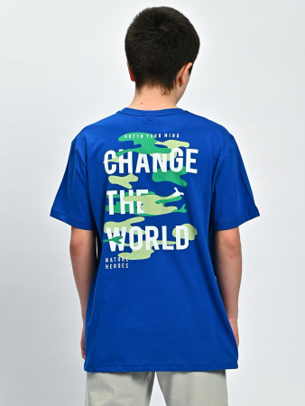 2071 Футболка д/м (индиго весь размерный ряд)