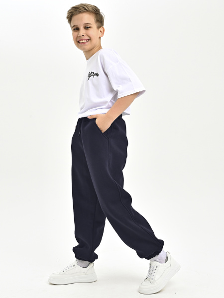 4901 Брюки спорт. д/м утепл. (темно-синий весь размерный ряд)