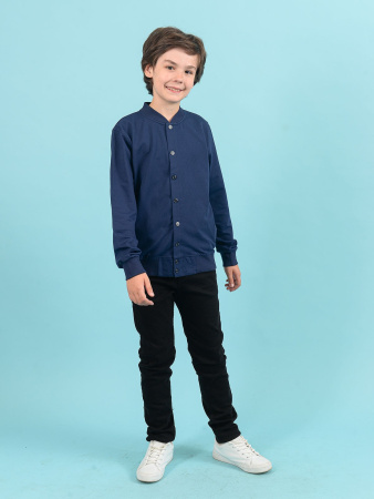 1663 Жакет д/м (синий весь размерный ряд)