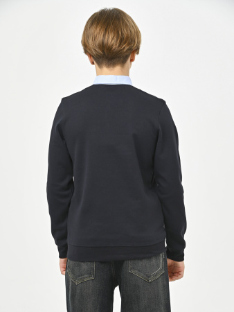 4998 Джемпер/обманка д/м (темно-синий,голубой весь размерный ряд)