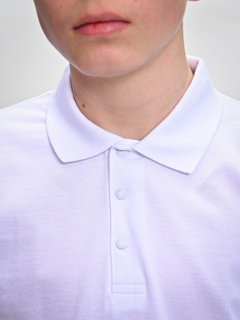 4679 Поло к.р. д/м (белый весь размерный ряд)