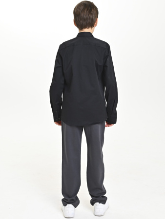 4857 Рубашка дл.р. д/м (черный весь размерный ряд)