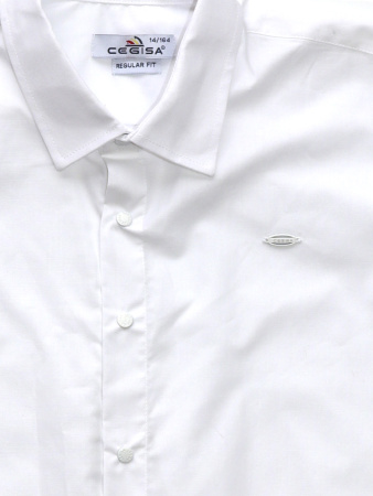 4705 Рубашка (батал) к.р. д/м (белый весь размерный ряд)