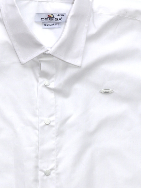 4705 Рубашка (батал) к.р. д/м (белый весь размерный ряд)