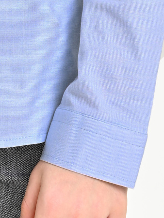 4886 Рубашка дл.р. д/м (ярко-голубой меланж весь размерный ряд)