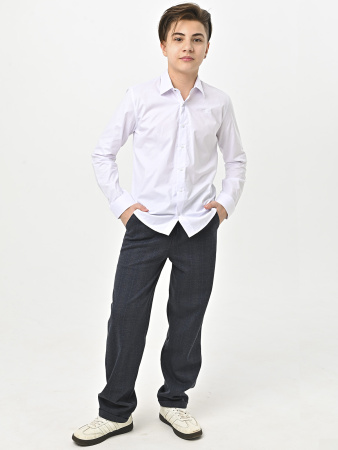 4982 Рубашка дл.р. д/м (белый весь размерный ряд)