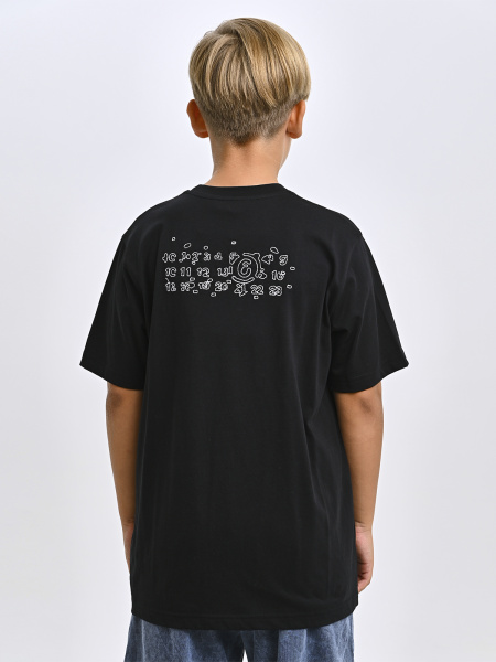 5425 Футболка д/м (черный весь размерный ряд)