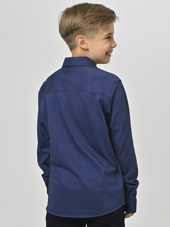 2211 Рубашка дл.р. д/м трик (синий-122)