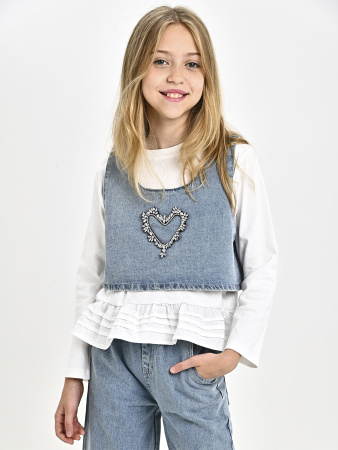 96123-Ch Костюм д/д (белый весь размерный ряд)