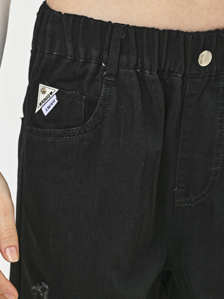 25118-Ch Джинсы д/д (черный весь размерный ряд)