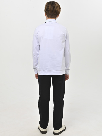 4919 Поло дл.р. д/м (белый весь размерный ряд)