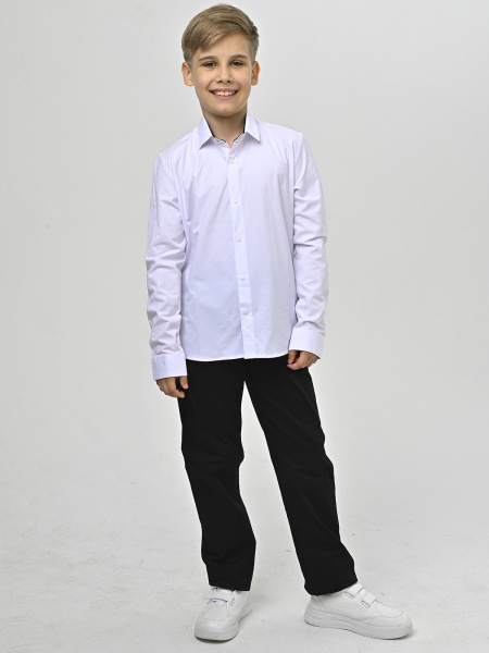 4975 Рубашка дл.р. д/м (белый весь размерный ряд)